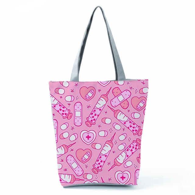 Cartoon Dentist Nurse Handbags