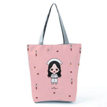 Cartoon Dentist Nurse Handbags