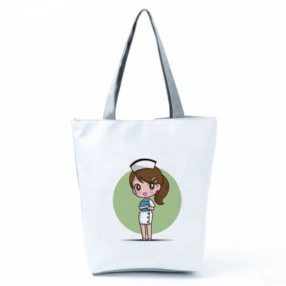 Cartoon Dentist Nurse Handbags