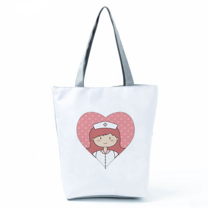 Cartoon Dentist Nurse Handbags