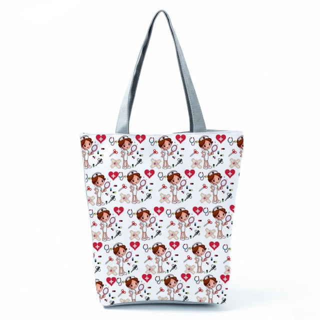 Cartoon Dentist Nurse Handbags