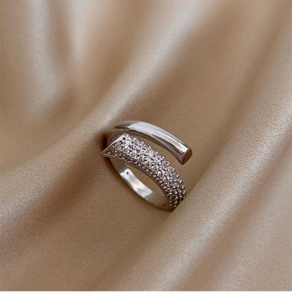 creative design zircon metal opening Ring