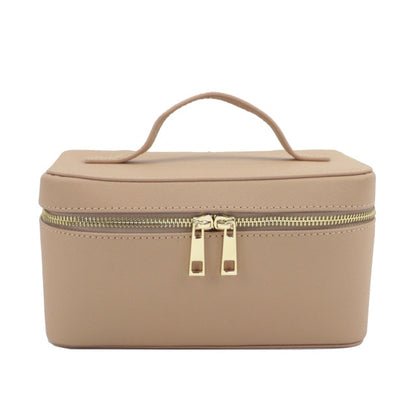 Ladies Split Leather Travel Toiletry Case Bag