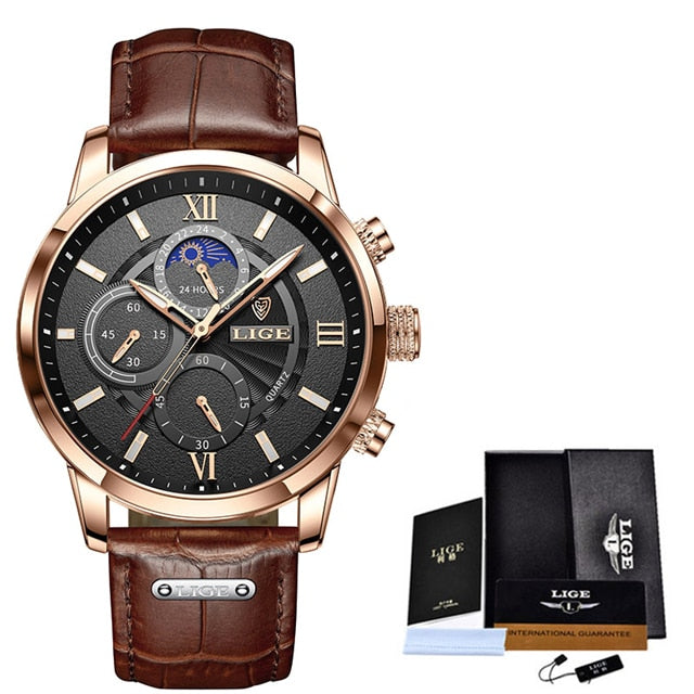 Top Brand Luxury Wrist Watch Leather Quartz