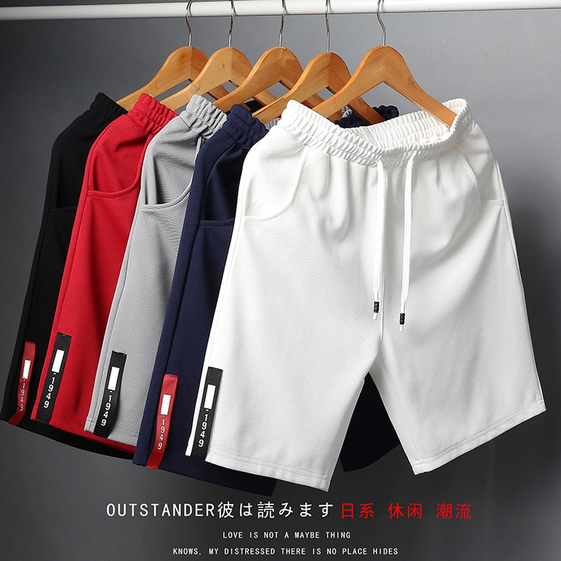 White Shorts Japanese Style Polyester