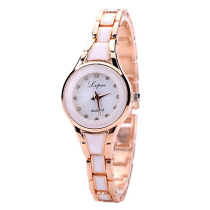 Luxury Rose Gold Silver Bracelet watch