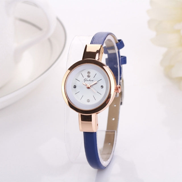 Luxury Rose Gold Silver Bracelet watch