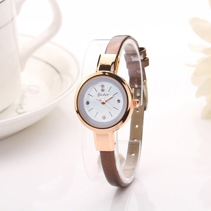 Luxury Rose Gold Silver Bracelet watch