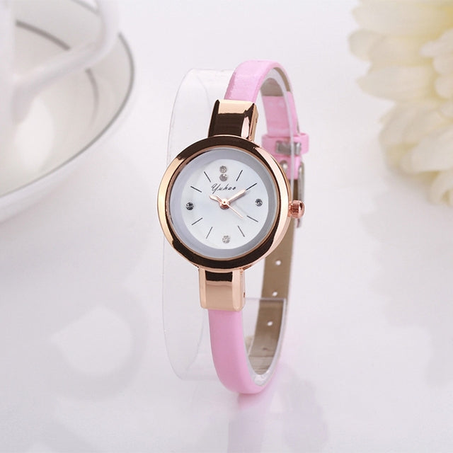 Luxury Rose Gold Silver Bracelet watch