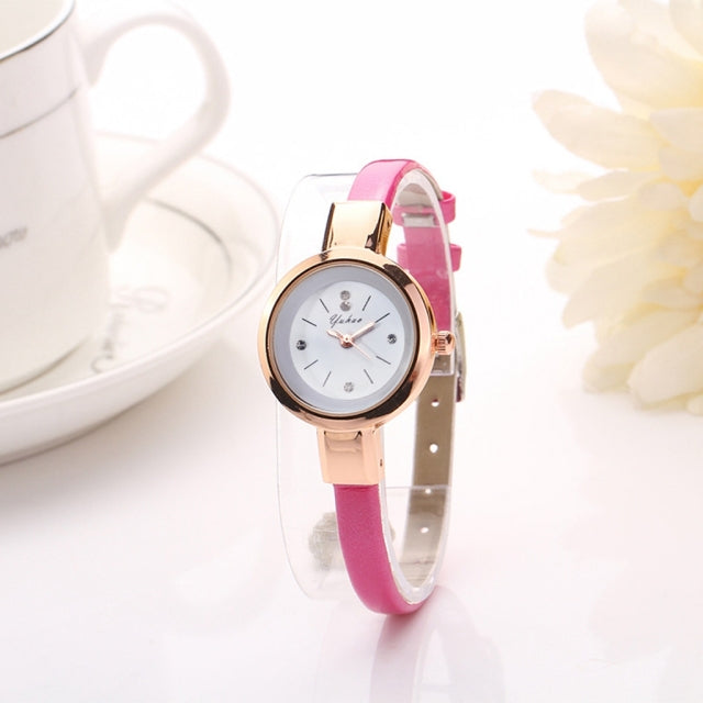 Luxury Rose Gold Silver Bracelet watch