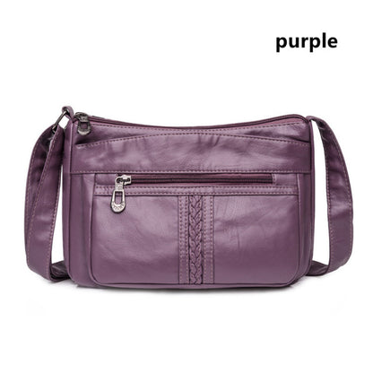 Fashion All-match Solid Color Messenger Bag