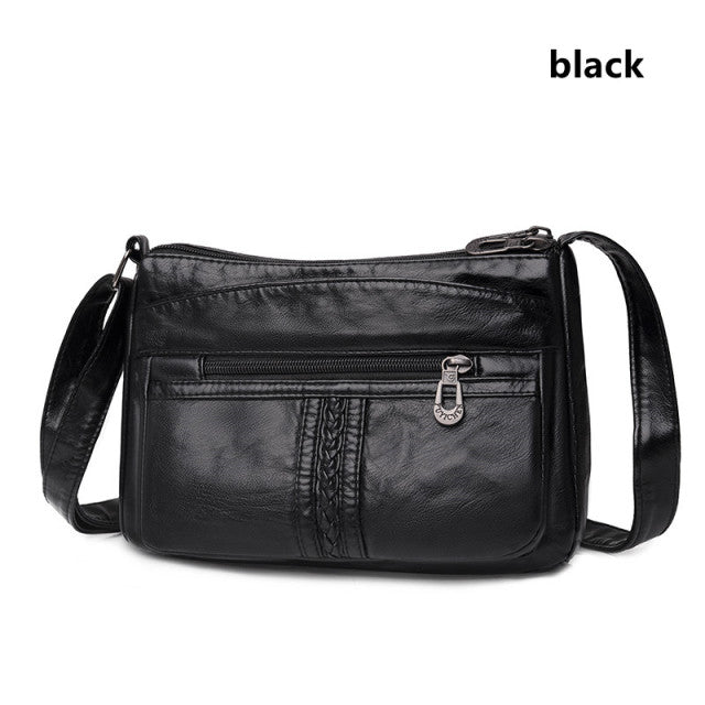 Fashion All-match Solid Color Messenger Bag