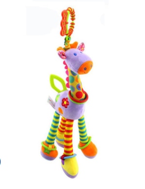 Soft Giraffe Animal Hand bells Rattles