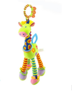 Soft Giraffe Animal Hand bells Rattles