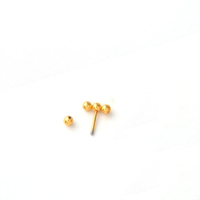 Stainless Steel Mini Stud Earrings Heart Star