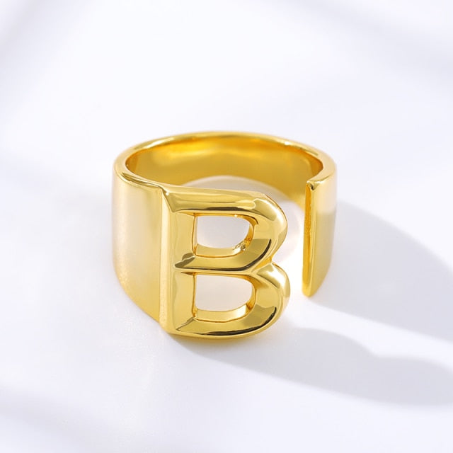 Initial A-Z Letter Rings