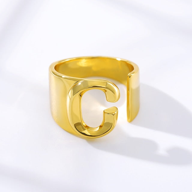 Initial A-Z Letter Rings