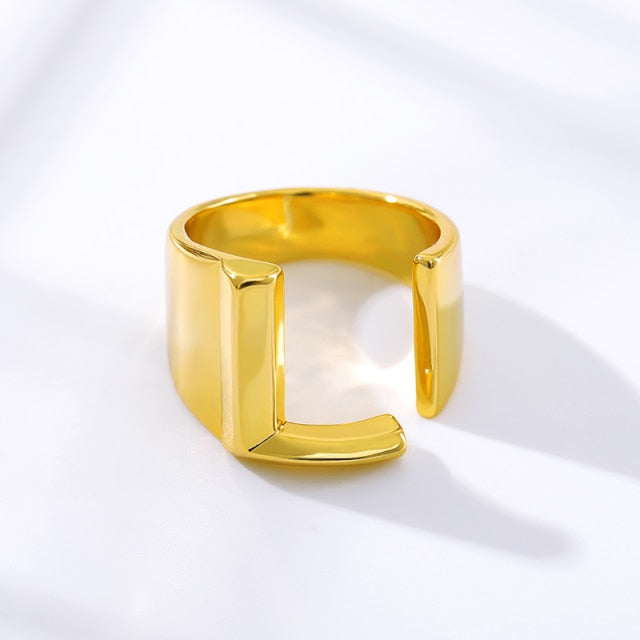 Initial A-Z Letter Rings