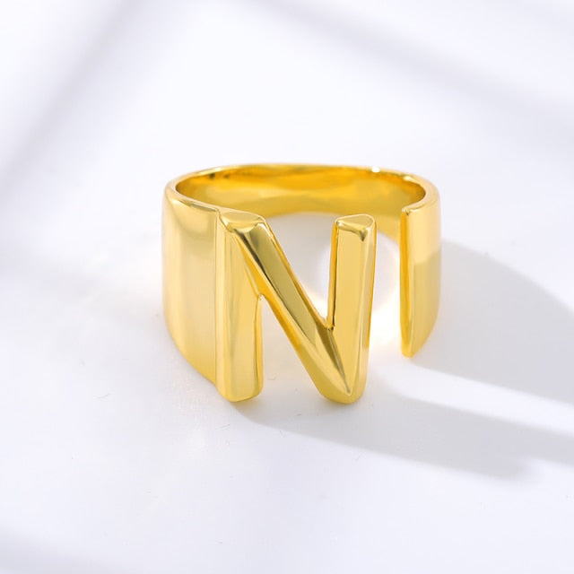 Initial A-Z Letter Rings