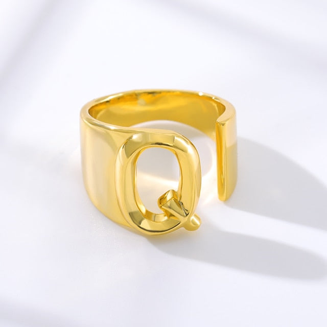 Initial A-Z Letter Rings