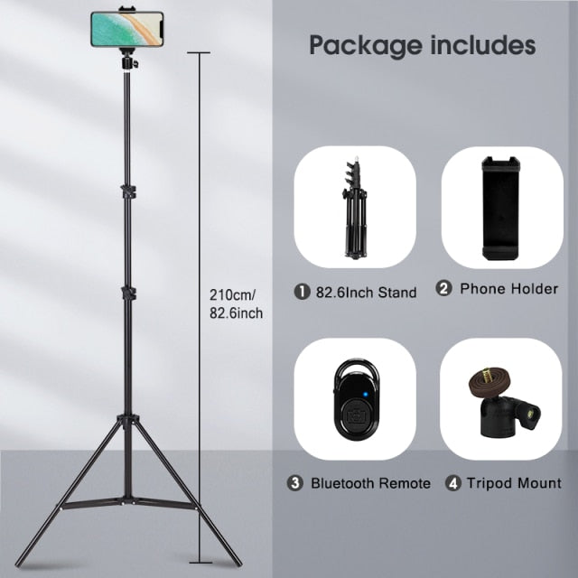 Mobile Phone Tripod Stand with Bluetooth