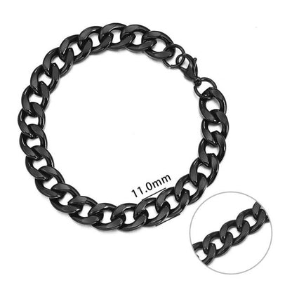 Chain Bracelet Stainless Steel Curb Cuban