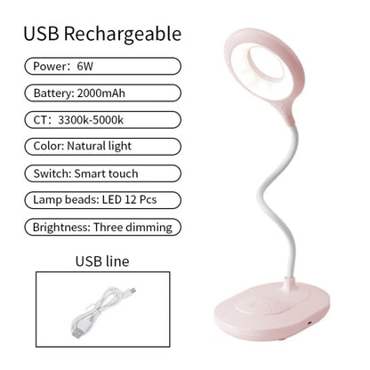 Led Desk Lamp  Color Stepless Dimmable