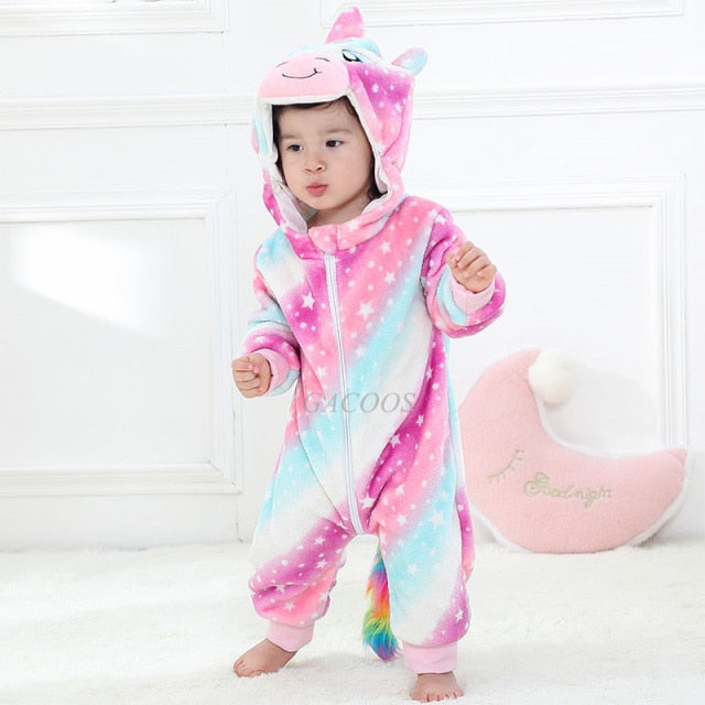 Baby Rompers Winter Kigurumi Lion