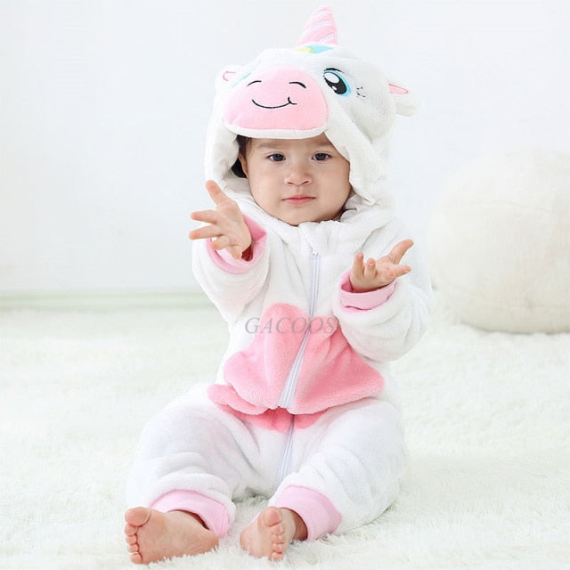 Baby Rompers Winter Kigurumi Lion