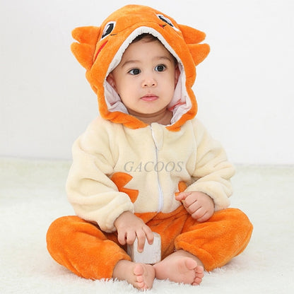 Baby Rompers Winter Kigurumi Lion