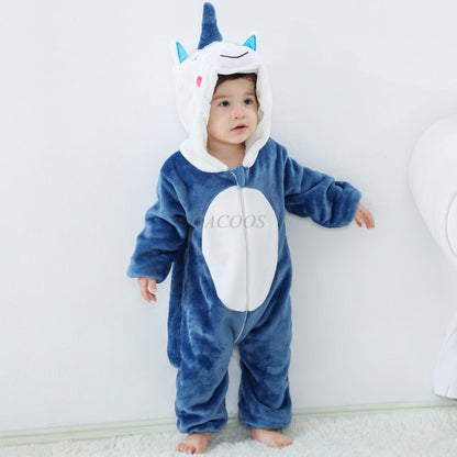 Baby Rompers Winter Kigurumi Lion