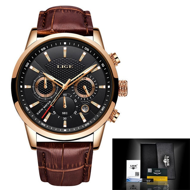 Top Brand Luxury Wrist Watch Leather Quartz