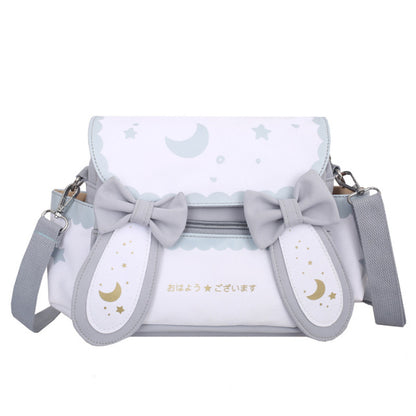 Lolita Moon Star Printed Bow Tie Women Shoulder Bag