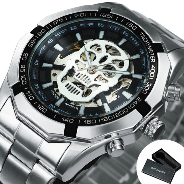 Skeleton Automatic Mechanical Watch Gold