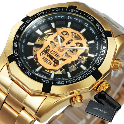 Skeleton Automatic Mechanical Watch Gold