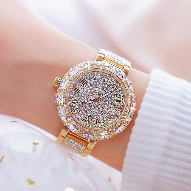 Bracelet Watch Stainless Steel Rhinestone Crystal