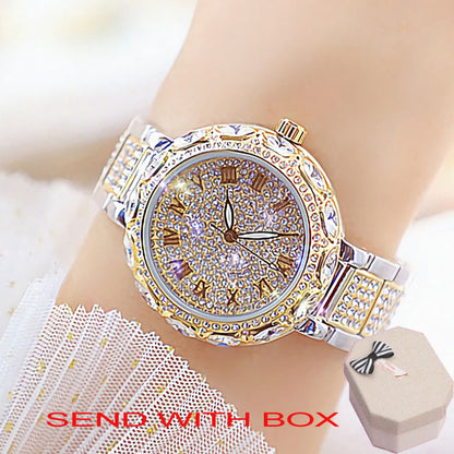 Bracelet Watch Stainless Steel Rhinestone Crystal