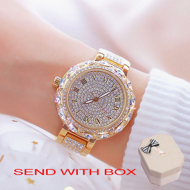 Bracelet Watch Stainless Steel Rhinestone Crystal