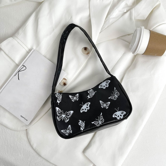 Animal Pattern Print Canvas Shoulder Underarm Bag