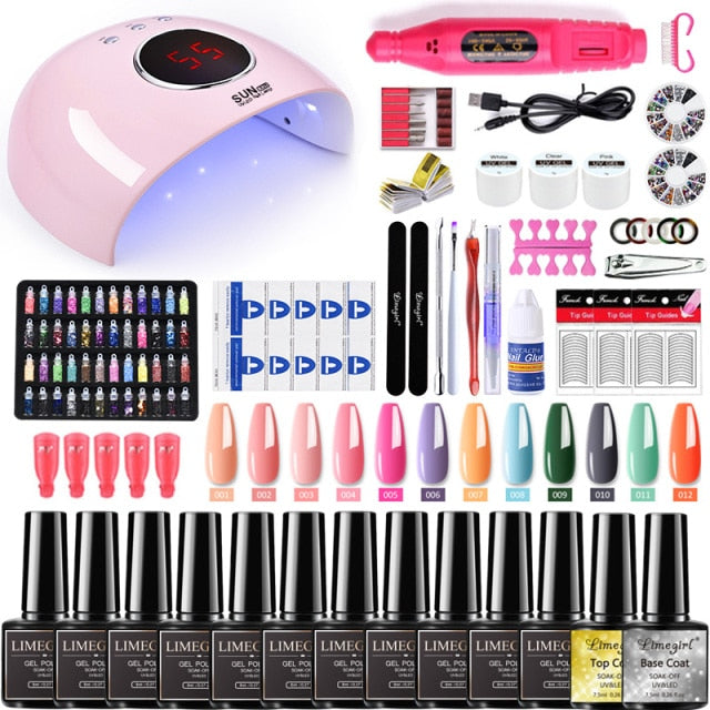 Manicure Set for Nail Extensions Gel Nail Polish