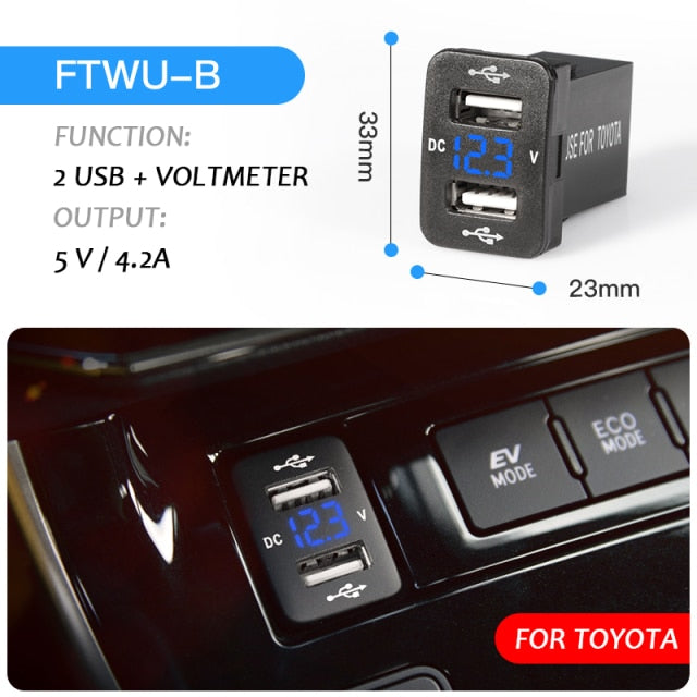 Car Accessories Power Adapter For Toyota