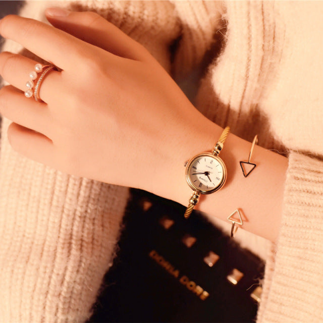 Fashion Gold Bangle Bracelet  Watch