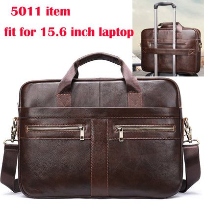 Bag Genuine Leather Briefcase for Laptop