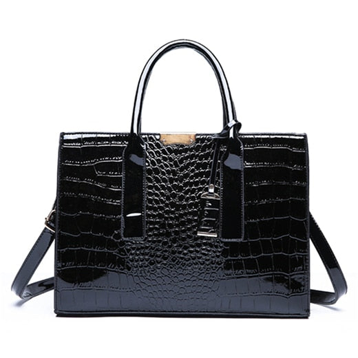 Designer Crocodile Pattern Shoulder Bag