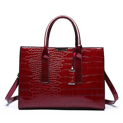 Designer Crocodile Pattern Shoulder Bag