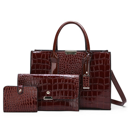 Designer Crocodile Pattern Shoulder Bag