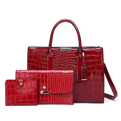 Designer Crocodile Pattern Shoulder Bag