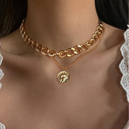 Multilayer Snake Pendant Chain Necklace