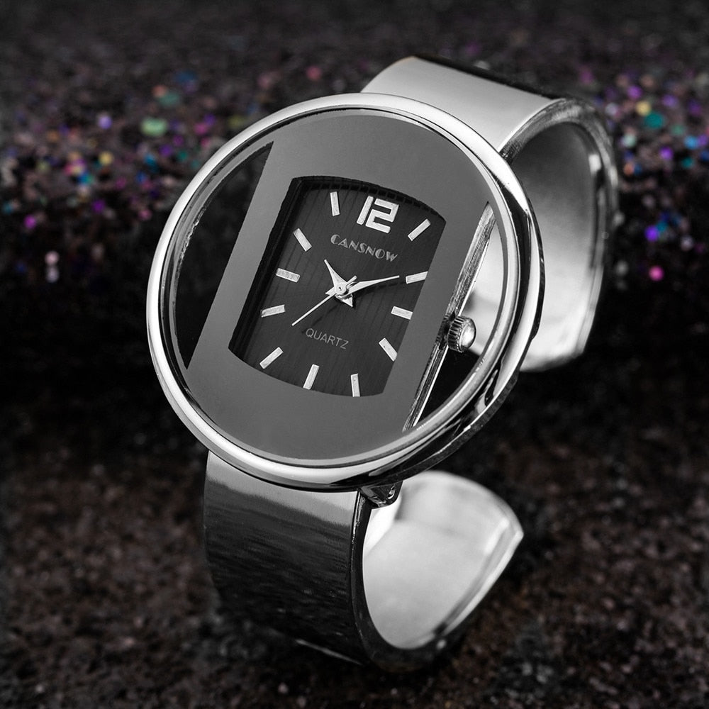 Luxury Brand bracelet watch Silver