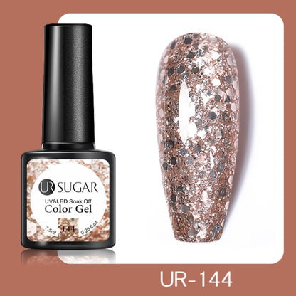 Reflective Glitter UV Gel Nail Polish Rose